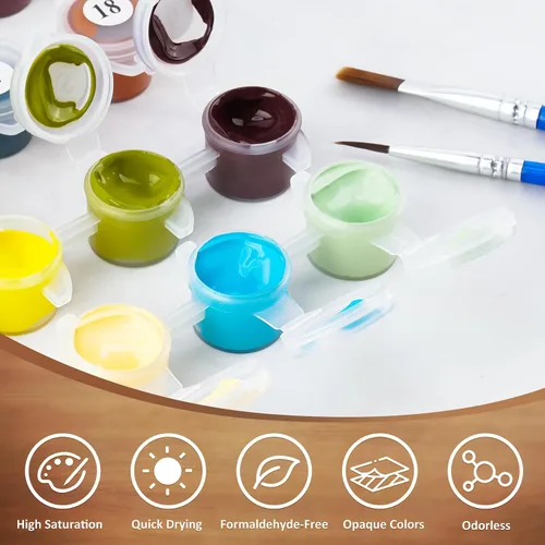 Miniatura 5 de NiArt Pintura por números para adultos principiantes, pintura de bricolaje por números sobre lienzo para niños, kits de pintura al óleo para regalo