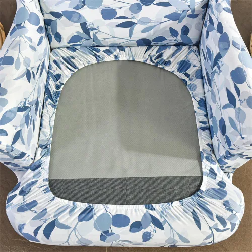 Miniatura 4 de Fundas para silla Wingback, 2 piezas, fundas elásticas elegantes para silla de ala con parte inferior elástica, protector de muebles para Hojas