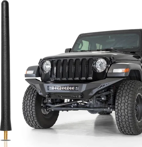 VOFONO - Antena compatible con Jeep Wrangler Gladiator JL JK JT Unlimited Sport Willys Rubicon Sahara 4xe 2007-2025, antena para radio AM FM,