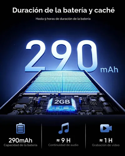 Miniatura 7 de CJkao Lentes inteligentes con cámara, gafas de cámara HD, grabación de video, control de asistente de voz, Bluetooth, música, gafas ai