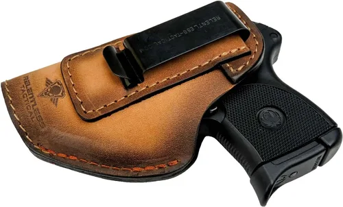 Fabricado en Estados Unidos – Funda de cuero .380 | Compatible con Ruger LCP / LCP2, Sig P238, Walther PPK, S&W Bodyguard .380 | Fundas de cuero IWB