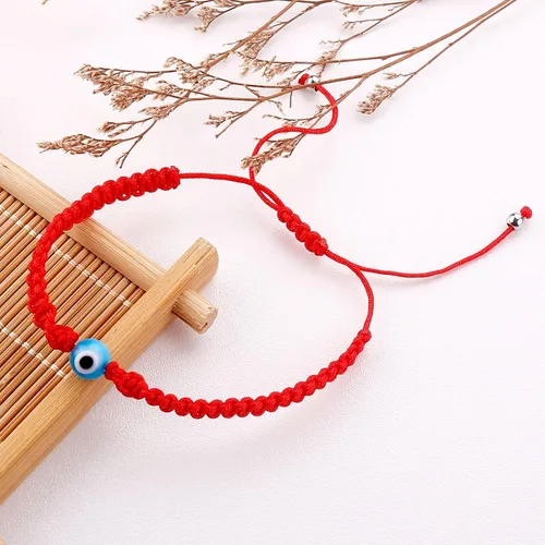 Miniatura 16 de SUMMER LOVE Handmade Jewelry Evil Eye Bracelets with Card,Black Red String Bracelets Kabbalah Protection Luck Amulet for Women Men Friends Pulseras