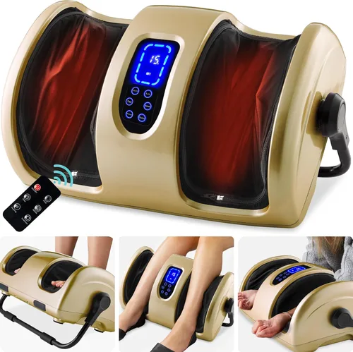 Miniatura 12 de Best Choice Products Masajeador de pies Shiatsu calentado para aliviar el dolor, fascitis plantar, neuropatía, circulación sanguínea con diseño