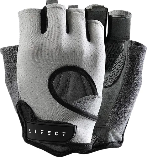 Miniatura 6 de LIFECT Freedom - Guantes de entrenamiento para levantamiento de pesas que cubre los nudillos, guantes cortos sin dedos con dorso curvo abierto