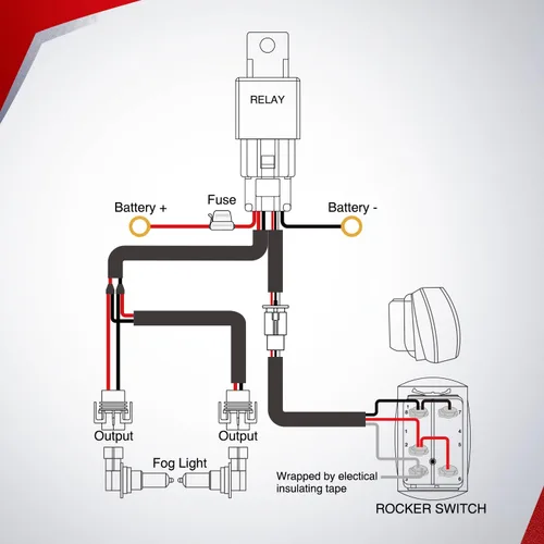 Miniatura 9 de Nilight Kit de arnés de cableado resistente de 16 AWG, conector de enchufe de enchufe de fusible de hoja de relé de interruptor basculante de 12 V 5