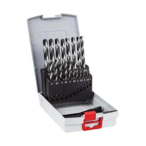 Bosch Professional 2608577351 PointTeQ - Juego de brocas (19 piezas, para metal, ProBox, accesorios para destornilladores), 0.039–0.394 in