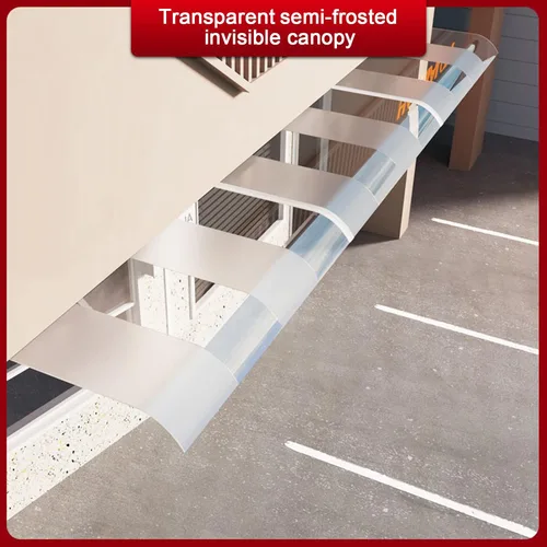 Miniatura 3 de Toldo semiesmerilado para ventana o puerta delantera, toldo para patio, porche de jardín, toldo de entrada, toldo de entrada, refugio de lluvia