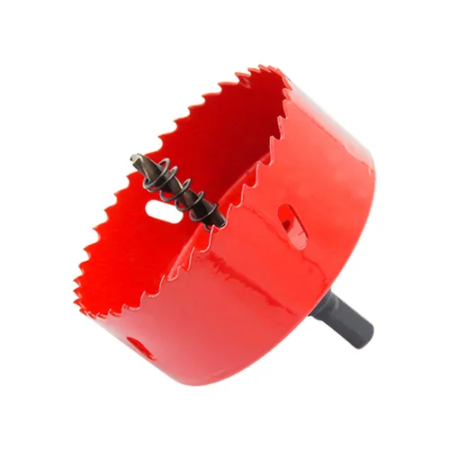 Miniatura 33 de Broca bimetálica para taladro, cortador de orificios HSS con eje para madera y metal