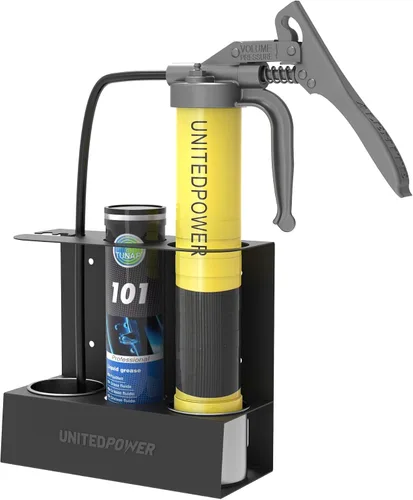UNITEDPOWER Soporte para pistola de grasa, estante de almacenamiento de pistola de grasa de montaje en pared, organizador para taller, tienda,