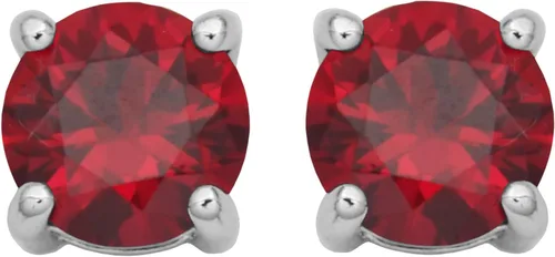 Miniatura 9 de Amazon Essentials Aretes redondos de plata de ley con piedra natal (anteriormente colección Amazon)