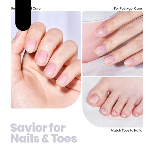 Miniatura 7 de Beetles - Fortalecedor de uñas – Corrector de uñas transparente de secado rápido al aire libre para uñas dañadas y desiguales, esmalte de uñas