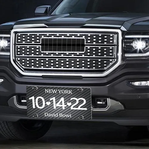 Miniatura 4 de Placa de matrícula personalizada, placa frontal personalizada con logotipo de texto de imagen, placa frontal personalizada para todos los camiones