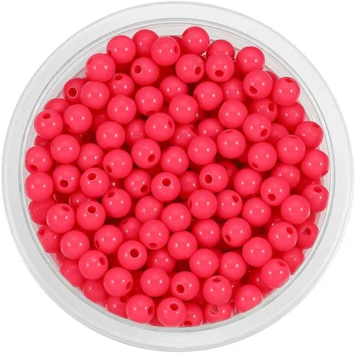 Miniatura 19 de 200 cuentas redondas acrílicas de 0.394 a 0.787 pulgadas (6 a 0.787 in) de color caramelo, cuentas espaciadoras sueltas para manualidades para hacer