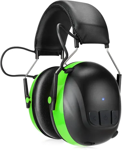 Miniatura 13 de Kalence Auriculares con Bluetooth 6.0, protección auditiva con tiempo de trabajo de 120H, orejeras de seguridad de 30dB, auriculares recargables