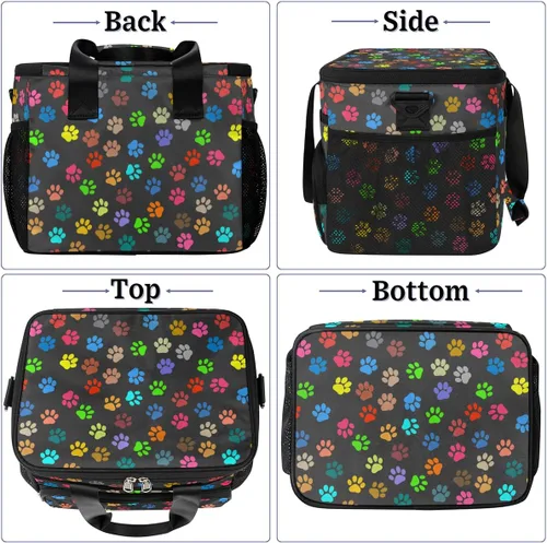 Miniatura 3 de Pardick Bolsa térmica suave con aislamiento de leopardo de galaxia para hombres y mujeres, lonchera grande a prueba de fugas, enfriador de playa
