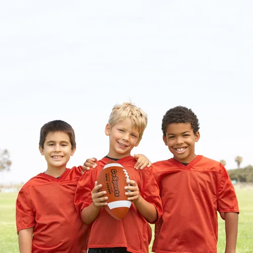 Miniatura 5 de GoSports Rubber Footballs - 6 Pack of Youth Size Balls with Pump & Carrying Bag