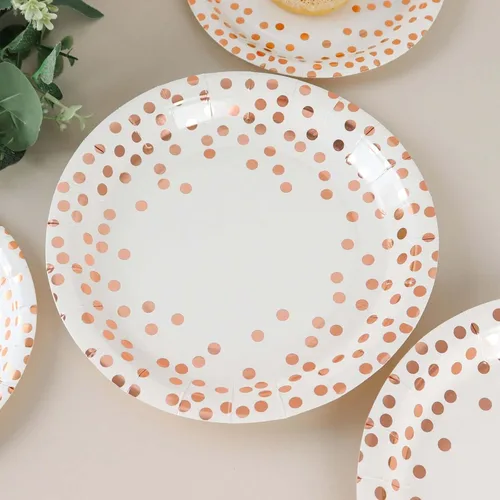 Miniatura 32 de Efavormart - Paquete de 50 platos redondos de bagazo biodegradables blancos de 7 pulgadas, compostables, ecológicos, desechables, aperitivos, Tipo 17