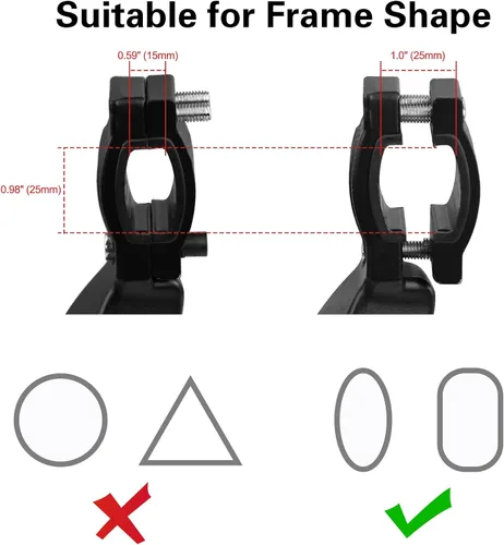 Miniatura 3 de Cyfie Soporte de bicicleta para bicicleta de adulto, soporte de bicicleta lateral trasero ajustable, adecuado para bicicletas de montaña de 24 a 29