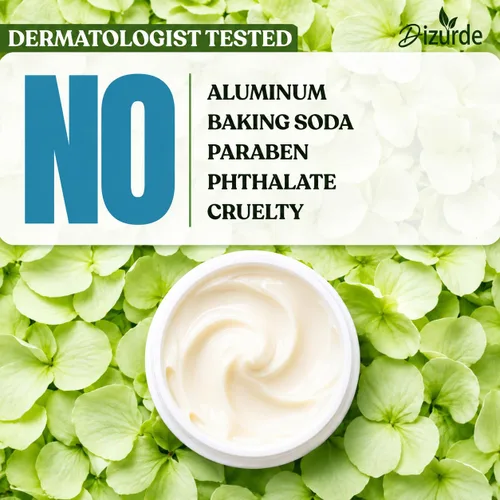 Miniatura 3 de Crema desodorante natural antitranspirante para hombres y mujeres, desodorante sin aluminio para pieles sensibles, protección duradera, sin manchas