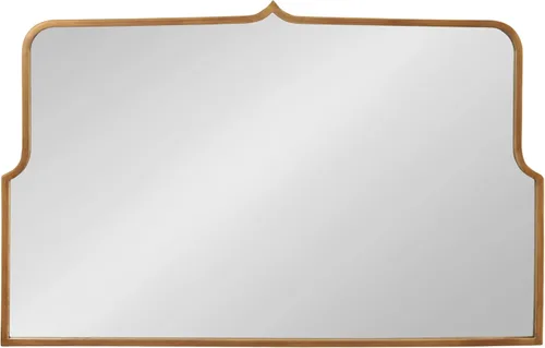 Miniatura 8 de Kate and Laurel Gezella Glam - Espejo de pared de arco ancho festoneado, 38 x 24, dorado envejecido, impresionante espejo decorativo glamoroso