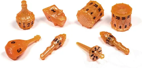 Miniatura 13 de PolyHero Wizard Dice Set – Acid Splash Polyheadral Shaped Dice for D&D & RPG - Role Playing Games 8-Piece Themed Set, Unique Gift for Tabletop