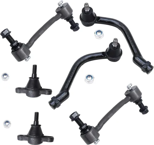 Miniatura 219 de Detroit Axle – Kit de suspensión delantera para Hyundai 2013-2018 Santa Fe 2 enlaces de barra de estabilizador 4 varillas de amarre interiores