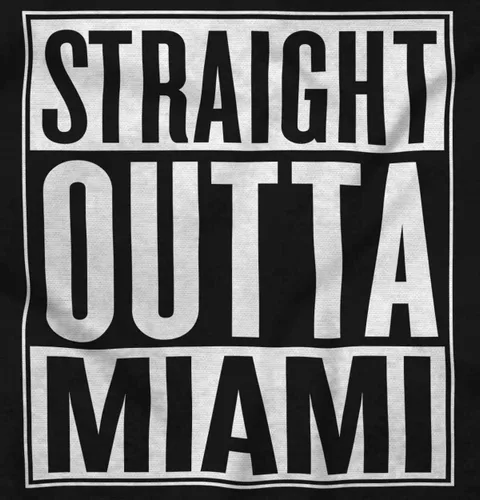 Miniatura 2 de Classic Teaze Straight Outta Miami Florida Souvenir Sudadera con capucha Mujeres Hombres