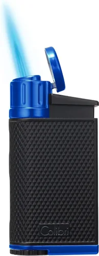 Miniatura 11 de Colibri EVO - Encendedor de butano recargable con llama de un solo chorro en ángulo, resistente al viento, fácil de usar, con agarre de fibra