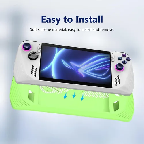 Miniatura 3 de BoxWave Funda compatible con ASUS ROG Ally Z1 - Carcasa Active Glow, flexible, diseño delgado, funda que brilla en la oscuridad