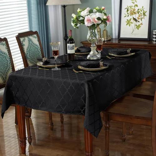Miniatura 4 de SASTYBALE Servilletas de tela jacquard de 20 x 20 pulgadas, patrón de flores, 4 piezas, sólidas, lavables, cómodas para restaurantes, cenas