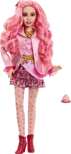 Miniatura 6 de Mattel Disney Descendants: The Rise of Red Fashion Doll & Accessory, Bridget, Young Queen of Hearts con ropa inspirada en la película y cupcake
