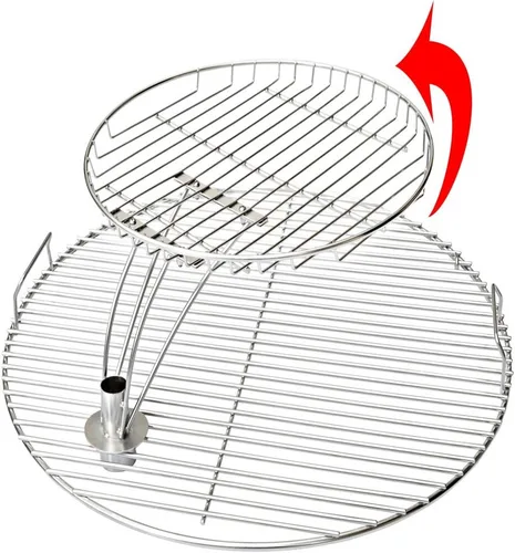 Miniatura 3 de Onlyfire Rejilla de cocina de acero inoxidable de 13,5 "con eje giratorio para Char-Griller 16620