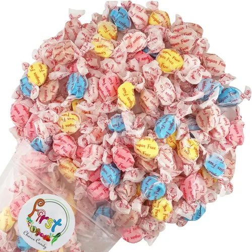 Miniatura 24 de Variedad de caramelos gourmet de agua salada (Patriótico americano rojo blanco azul, 1 libra)