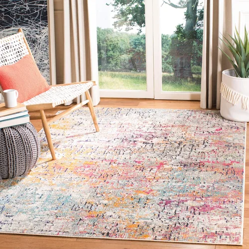 Miniatura 72 de SAFAVIEH Colección Madison - Alfombra de acento 2'2" x 4', negro y dorado, diseño abstracto moderno, no desprende pelusa y fácil cuidado, ideal