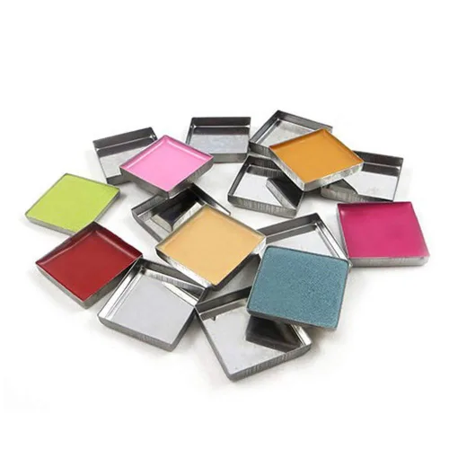 Miniatura 2 de 30 bandejas de metal cuadradas vacías de metal para sombra de ojos, paletas de maquillaje magnéticas, 1.024 in de ancho, 0.138 in de altura