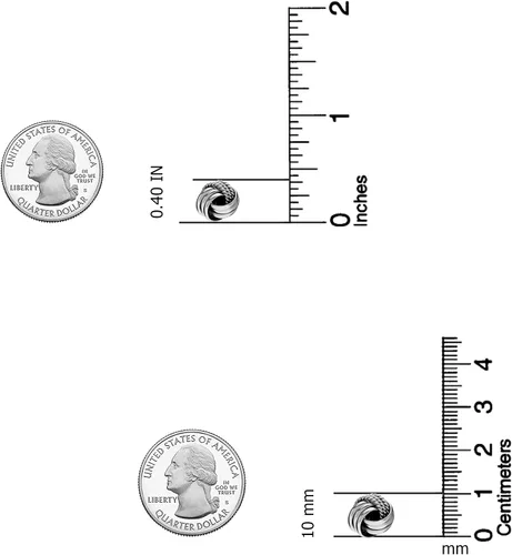 Miniatura 4 de LeCalla Joyas de plata de ley con diseño italiano de nudo de amor para mujer, Plata de ley
