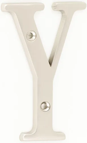 Miniatura 28 de ZW Hardware B100 Letra M de latón macizo de latón brillante de 4 pulgadas
