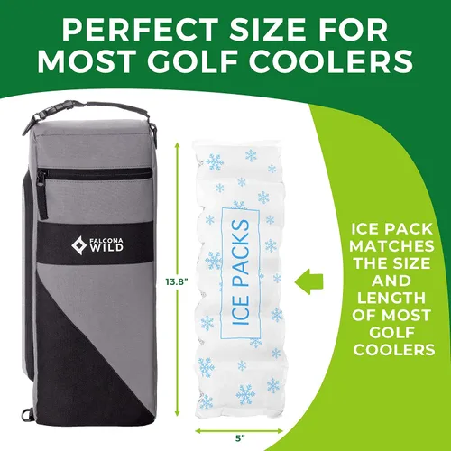 Miniatura 3 de Falcona Wild Bolsas de hielo para bolsas de golf – Mantiene las bebidas frías durante horas – Se adapta a la mayoría de enfriadores de bolsas