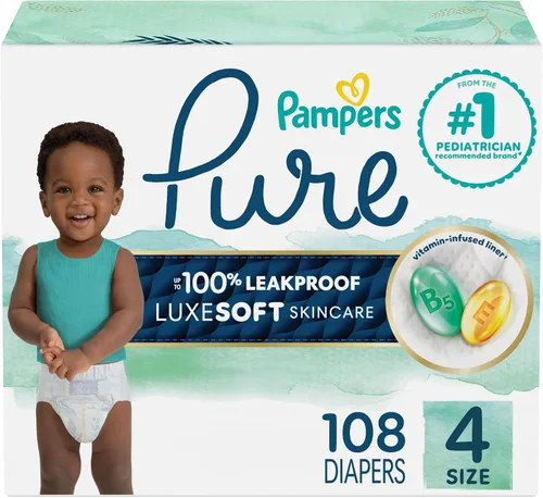 Miniatura 11 de Pañales para recién nacido/talla 1 (8-14 libras), 35 unidades – Pampers Pure Protection desechables para bebé, protección hipoalergénica y sin