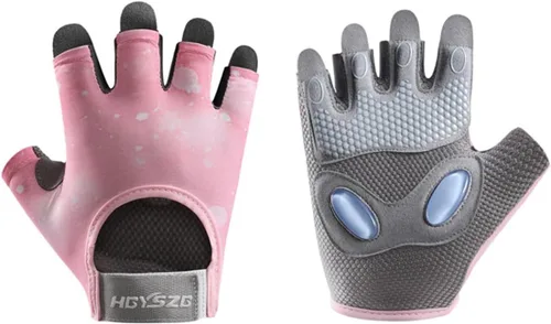 SUJAYU Guantes de entrenamiento para mujeres y hombres, guantes de levantamiento de pesas para gimnasio Rosa
