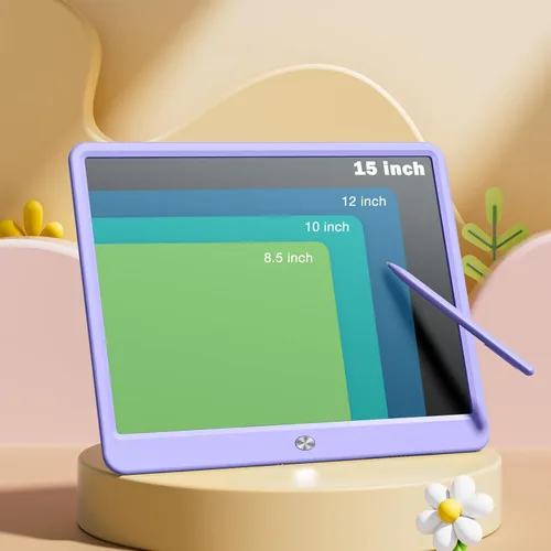 Miniatura 3 de Tableta de Escritura LCD para Niños, Kidopire Tablero de Garabatos de Pantalla Grande de 15 Pulgadas, Tablet de Dibujo y Escritura Colorida