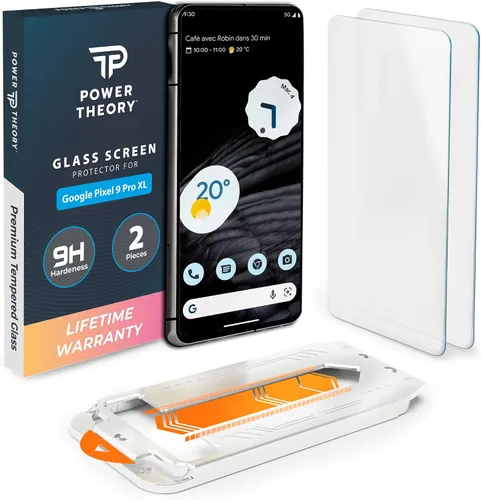 Miniatura 8 de Power Theory Protector de pantalla para Google Pixel 6 PRO [2 unidades] [no de vidrio] compatible con fundas, cubierta completa, película flexible