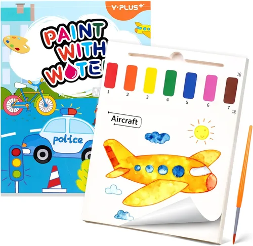 Miniatura 15 de YPLUS Libros de pintura con agua para niños pequeños, juguetes de arte y manualidades de pintura de acuarela, regalo para niños de 1 a 3, 2 a 4, 4 a