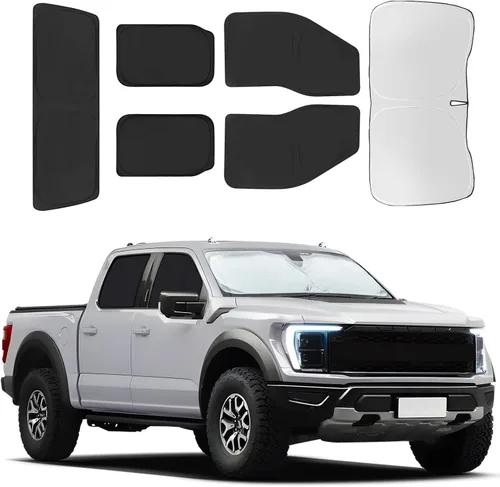 Miniatura 16 de para Toyota 4Runner 2010-2024, juego de 8 protectores solares para ventanas de coche, privacidad para parabrisas delantero, laterales y traseros