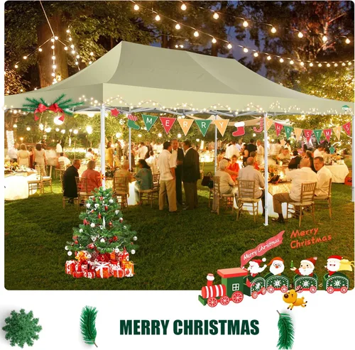 Miniatura 57 de COBIZI Tienda de campaña desplegable de 6.6 x 6.6 pies, toldo resistente, fácil de instalar, impermeable, para exteriores, fiestas, playa, jardín