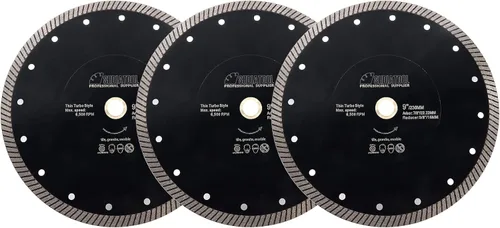 Miniatura 12 de SHDIATOOL Hoja de sierra turbo de diamante de 7 pulgadas, disco de corte súper delgado para azulejos de porcelana y cerámica, rueda de corte