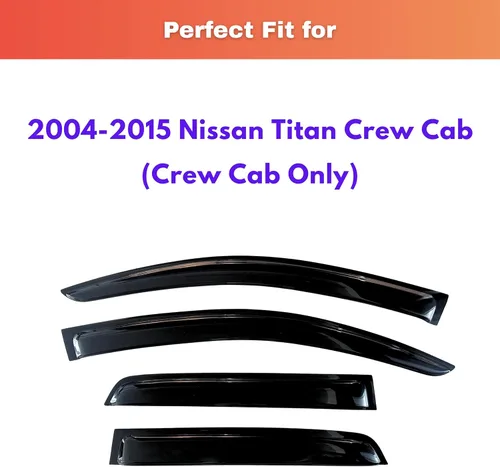 Miniatura 212 de KPY Visor de ventana compatible con Kia Soul 2009-2013, Protector contra lluvia de 4 unidades, deflectores de ventilación de ventana lateral