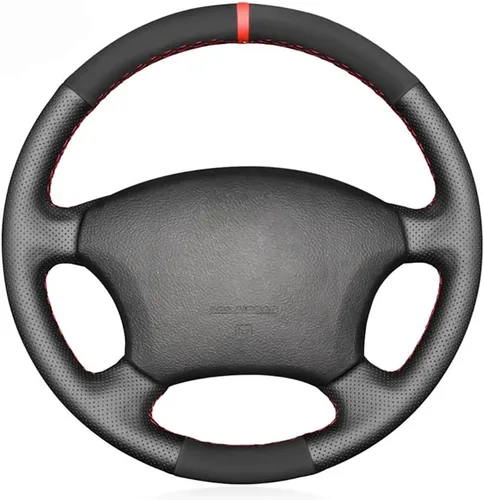 Funda de Volante de Cuero Genuino de Ajuste Personalizado para Lexus LX450 1996 1997 / LX470 1998-2002 / Toyota Land Cruiser 1995 1996 1997 1998