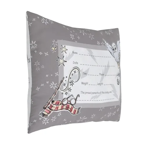 Miniatura 2 de Warner Brothers Harry Potter Magical Moments - Almohada decorativa de recuerdo gris y blanco