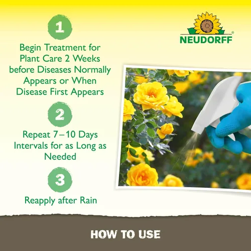Miniatura 5 de Neudorff Spray fungicida para plantas, fungicida de jabón de cobre para rosas, frutas y verduras para controlar el moho polvoriento y otras